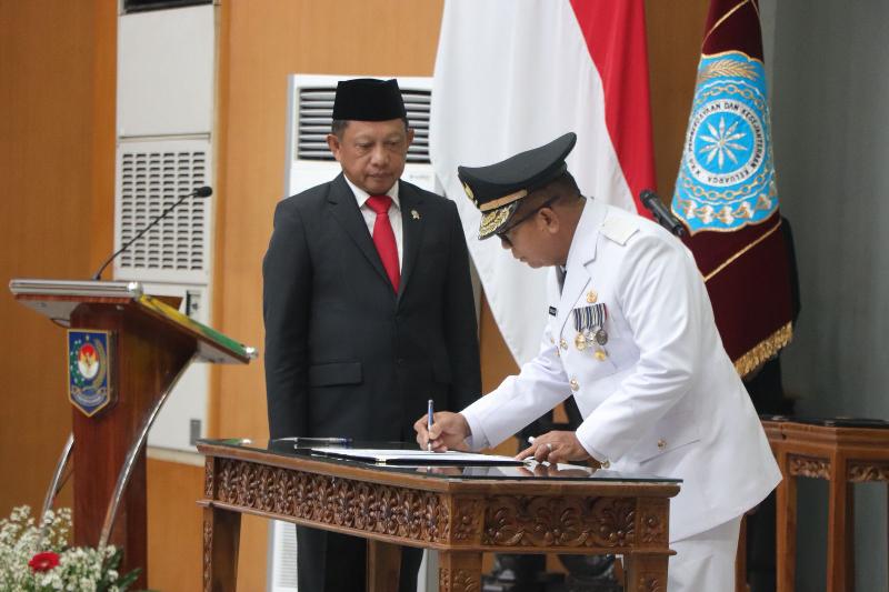 Lantik Samsudin Jadi Pj Gubernur Lampung, Ini Pesan Mendagri Tito Karnavian