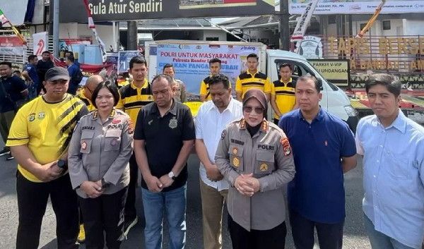 Polda Lampung Gandeng Bulog Salurkan Beras Murah ke Warga Bandar Lampung