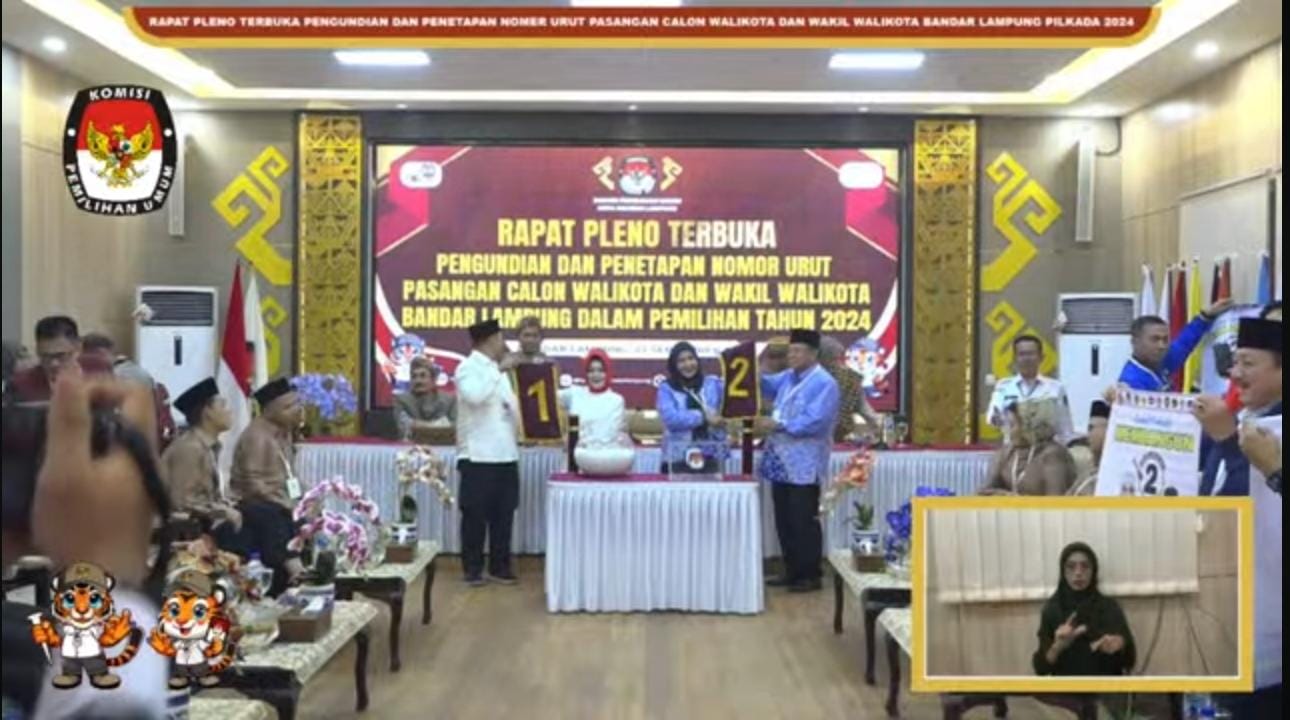 KPU Pastikan Debat Calon Walikota Bandar Lampung Hanya Digelar Dua Kali