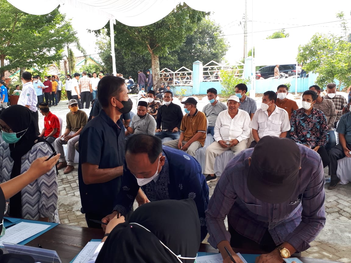 Ratusan Bakal Calon Kepala Kampung Ikuti Tes Urin di BNNK Way Kanan