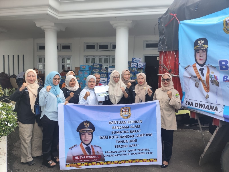 Pemkot Bandar Lampung Salurkan Bantuan Kemanusiaan ke Wilayah Terdampak Bencana di Sumatera Barat