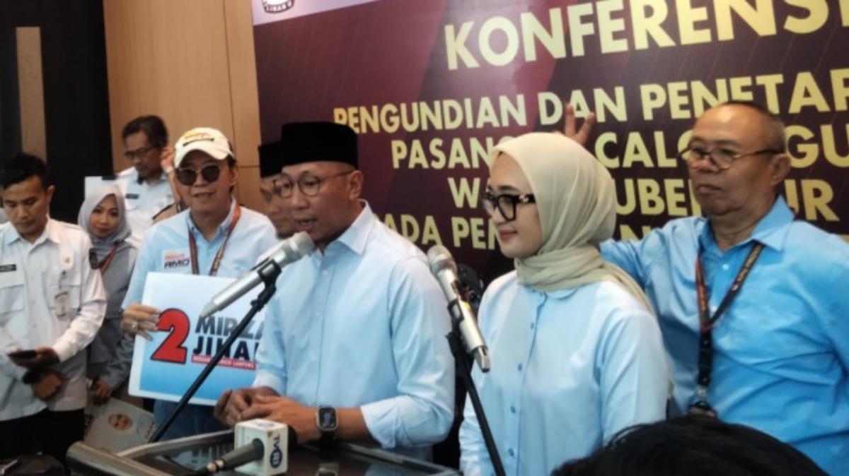 Pasangan Mirza-Jihan Siap Tampil di Debat Kandidat Perdana Pilgub Lampung