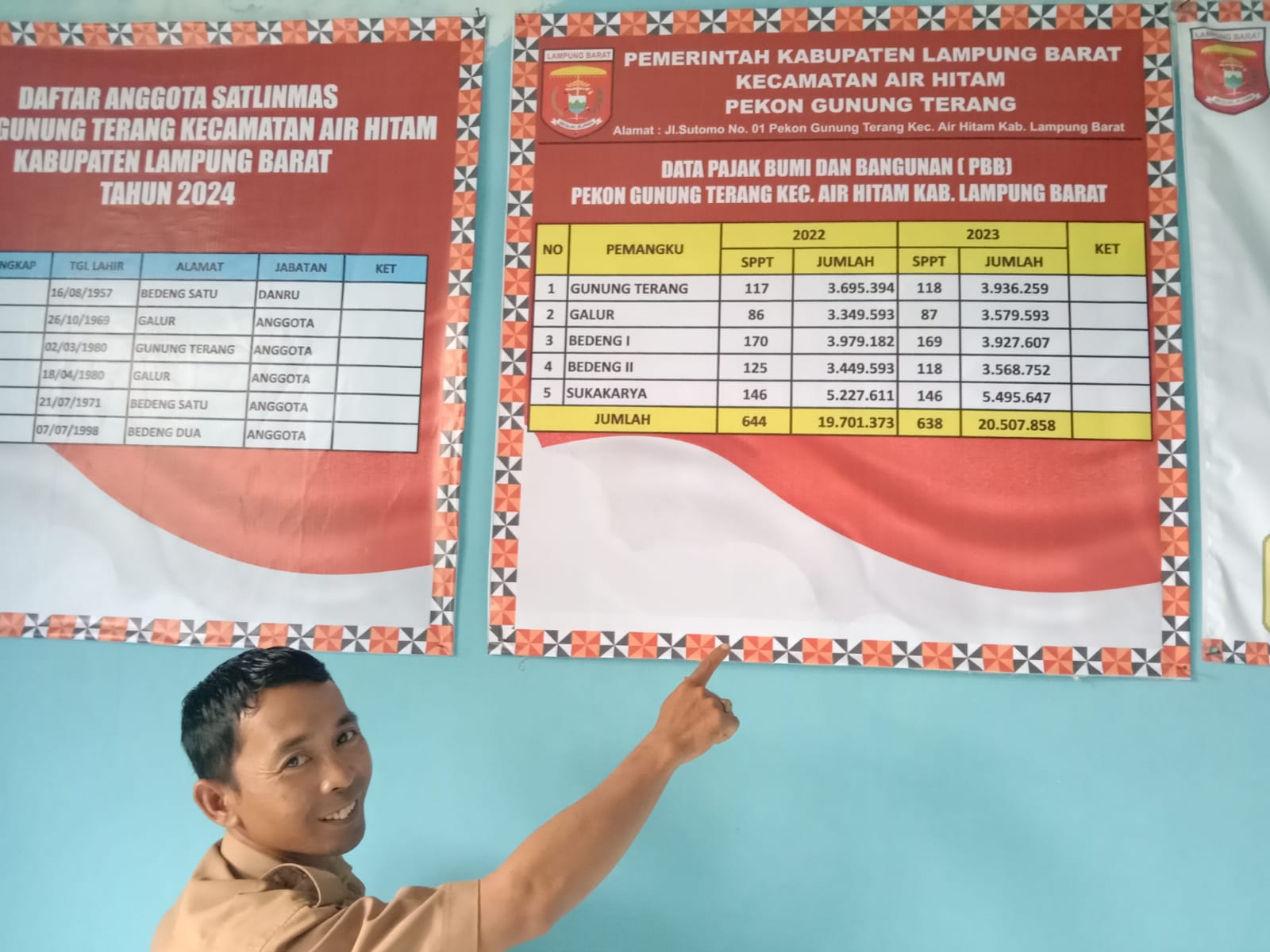 Pekon Gunung Terang Targetkan Selesaikan Penarikan PBB-P2 Akhir Mei