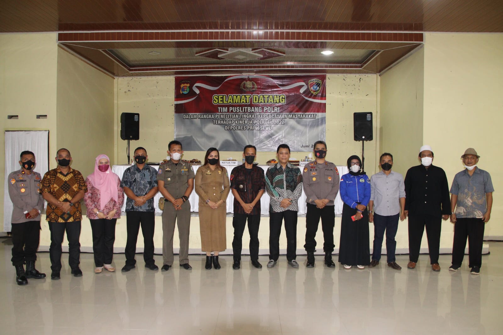 Kinerja Polres Pringsewu Jadi Bahan Penelitian Tim Puslitbang Polri