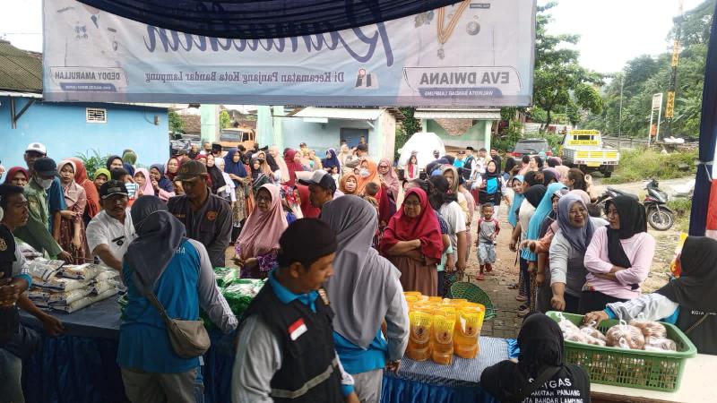 Operasi Pasar Murah Pemkot Bandar Lampung Bantu Warga Menjelang Idul Fitri