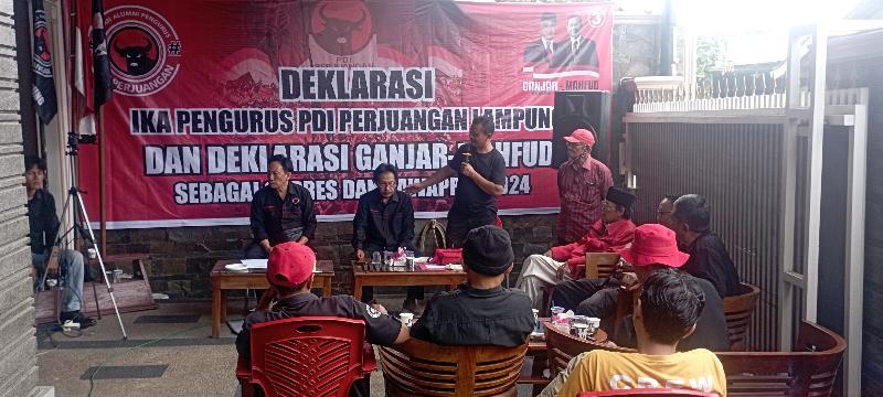 Ikatan Alumni Pengurus PDIP Lampung Siap Menangkan Ganjar Mahfud