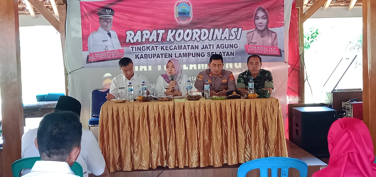 Perdana Pimpin Rakor, Camat Rosa Ajak Seluruh Forkopimcam Bersatu Membangun Jatiagung 