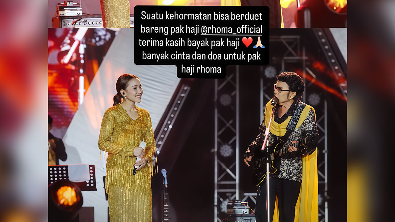 Ukir Sejarah, Ayu Ting Ting Manggung Bareng Rhoma Irama dan Soneta Band