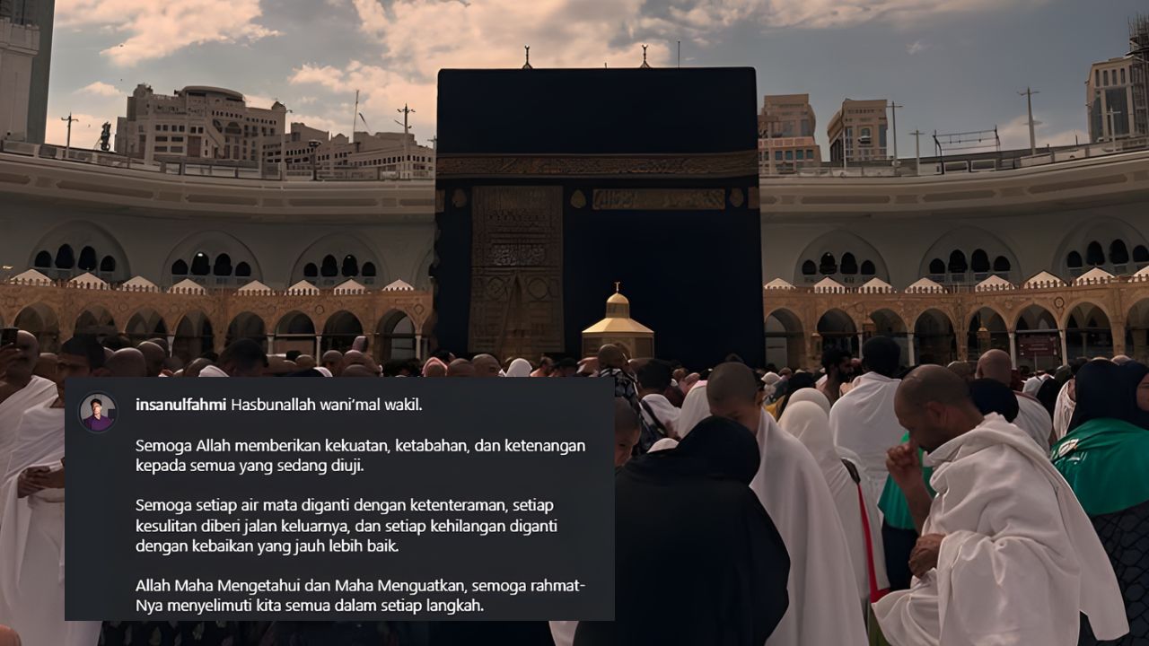 Dipolisikan Dua Istri, Insanul Fahmi Curhat di Depan Ka'bah