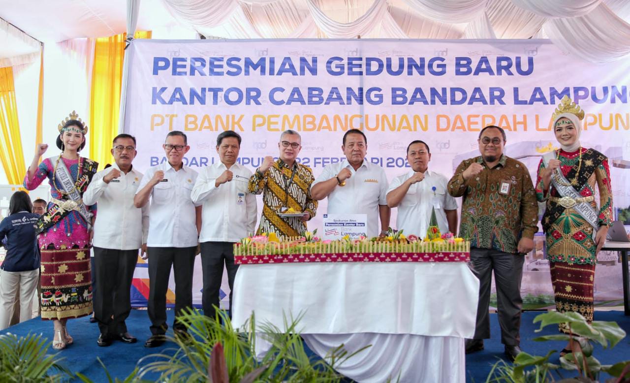 Arinal Resmikan Gedung Bank Lampung Cabang Bandar Lampung
