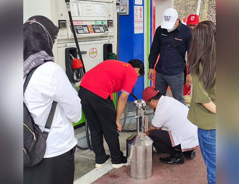 Cegah Kecurangan, Diskoperindag Lambar Lakukan Tera Ulang SPBU