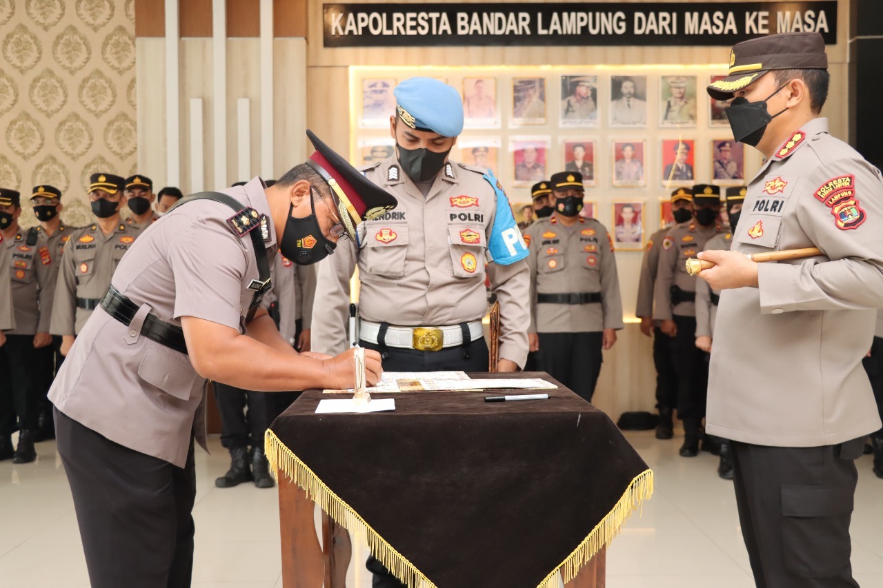 Dua Kapolsek Jajaran Polresta Bandarlampung Pindah Tugas