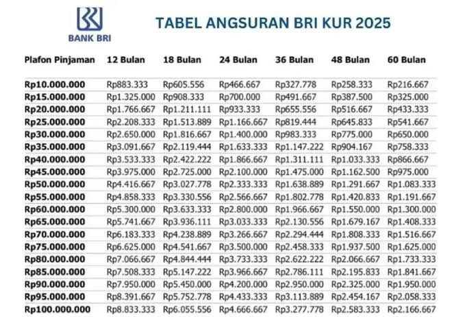 Ajukan KUR BRI 2025 Online, Cicilan Mulai Rp140 Ribuan per Hari