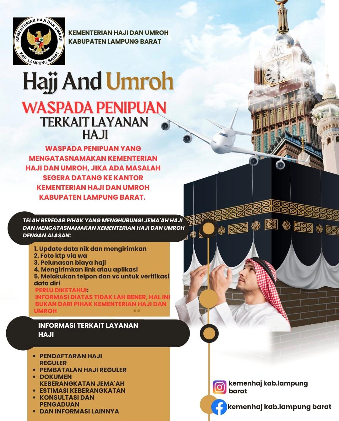 Modus Penipuan Haji Marak, CJH Lampung Barat Diminta Lebih Waspada