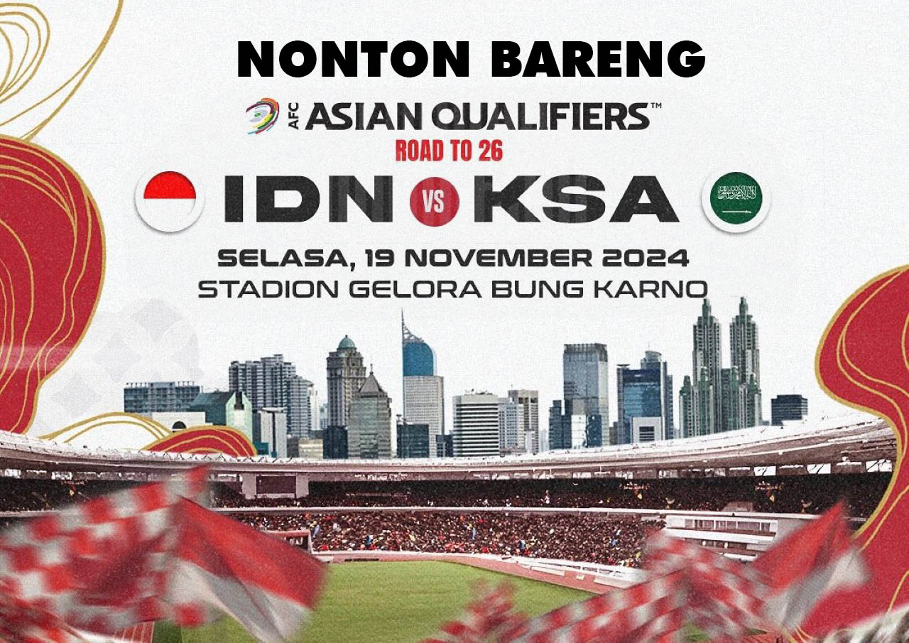 Rekomendasi Tempat Nobar Indonesia vs Saudi Arabia di Bandar Lampung  