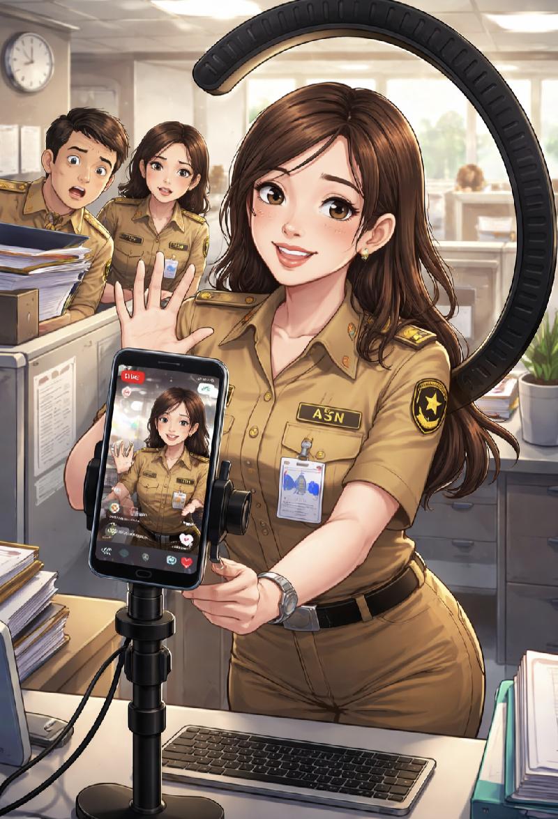 ASN Lampung Dilarang Live TikTok Saat Jam Kerja, BKD Siapkan Sanksi