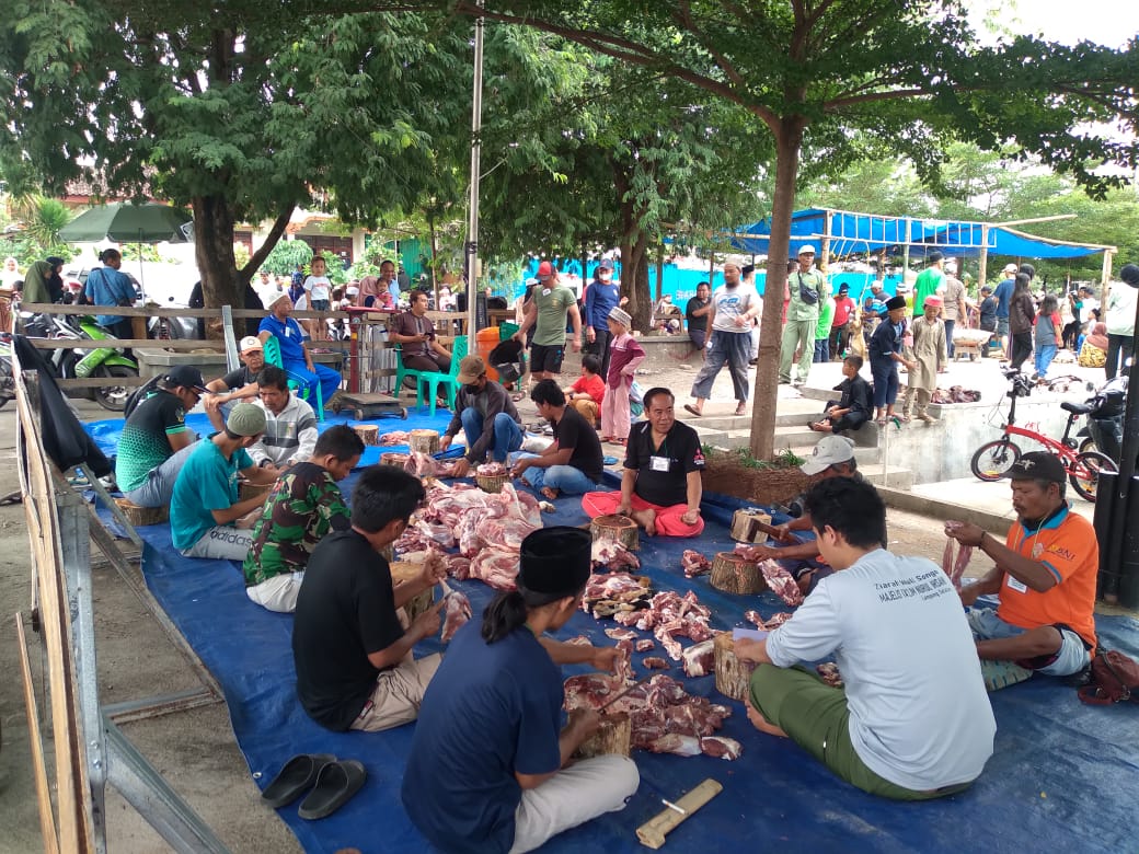 Usai Sholat Idul Adha, Warga Kampungbaru Raya Potong 45 Hewan Kurban