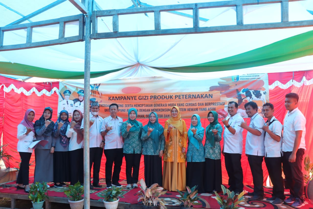 Disnakeswan Lampung Gelar Kampanye Gizi Produk Peternakan di Pesisir Barat