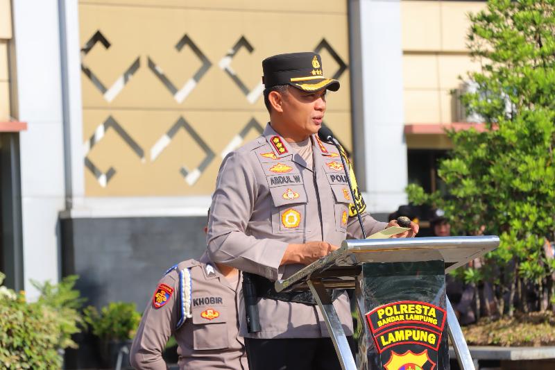 Jelang Pengundian Nomor Urut Pilwakot, Kapolresta Bandar Lampung Imbau Jaga Keamanan dan Ketertiban