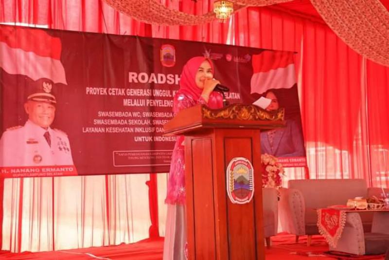 Roadshow di Jati Agung Lampung Selatan, Bunda Winarni Beri Arahan Seputar Proyek Cetak Generasi Unggul 