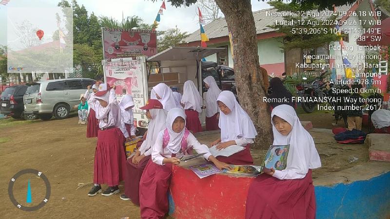 Perpustakaan Keliling Hadir di Setiap Momen di Way Tenong, Lambar