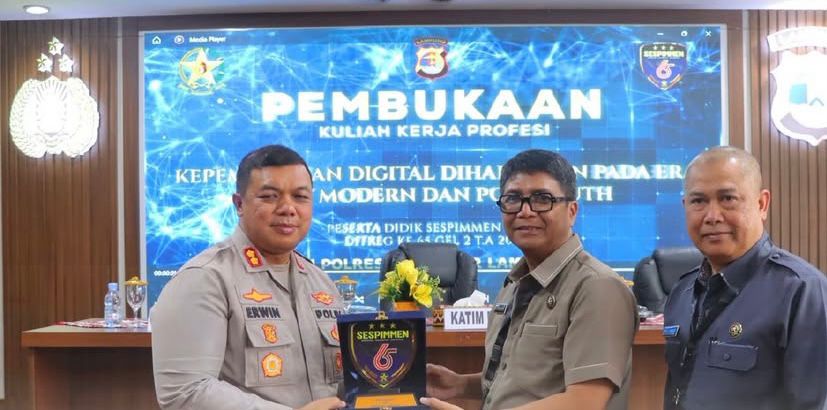 Gelar KKP di Polresta Bandar Lampung, Sespimen Polri Tekankan Transformasi Digital