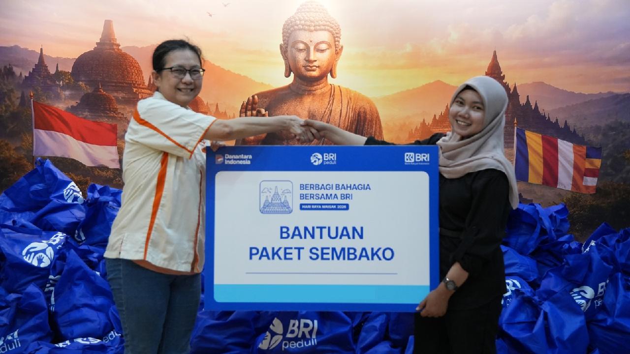BRI Peduli Salurkan 1.000 Paket Sembako untuk Umat Buddha pada Perayaan Hari Raya Waisak 2026