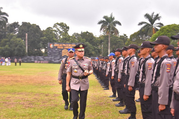 Kapolda Lampung Pimpin Pembukaan Pendidikan Bintara Polri TA 2025