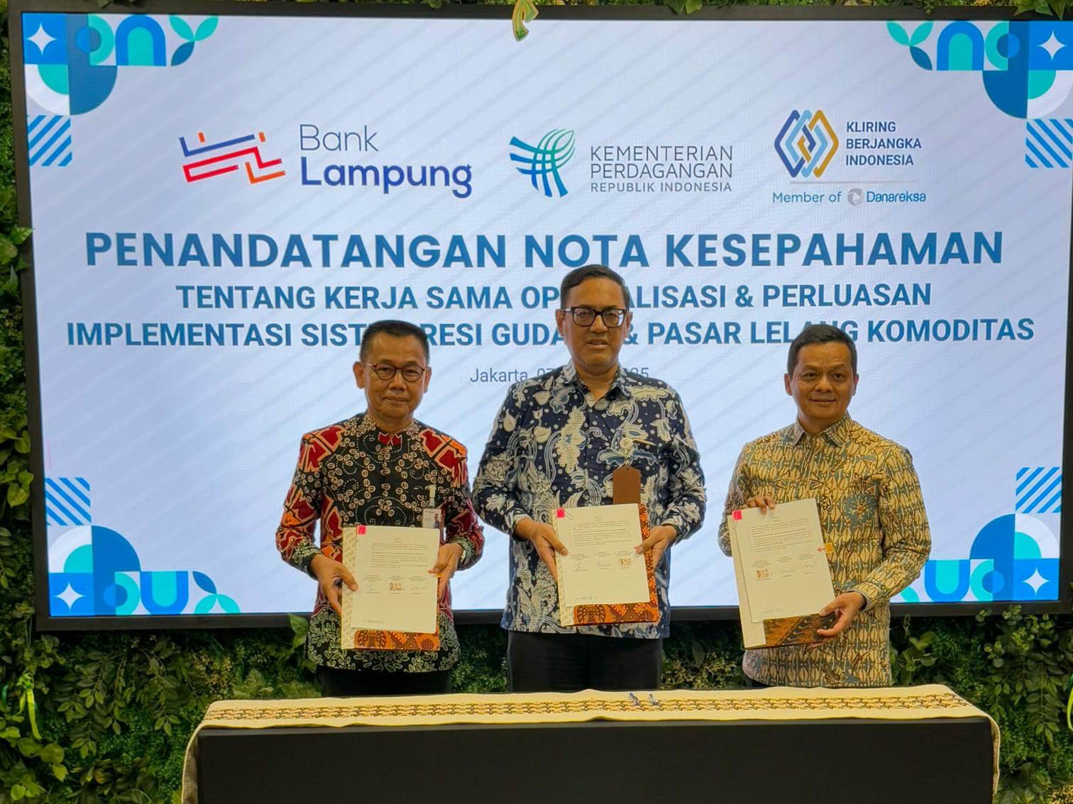 Bank Lampung Gandeng BAPPEBT & PT KBI Untuk Optimalisasi Potensi Perekonomian di Provinsi Lampung