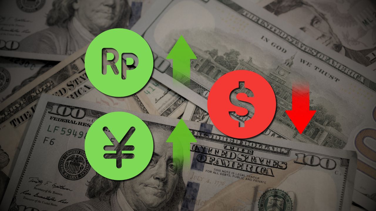 Rupiah dan Yen Perkasa, Dolar AS Melemah Tertekan Ekspektasi The Fed