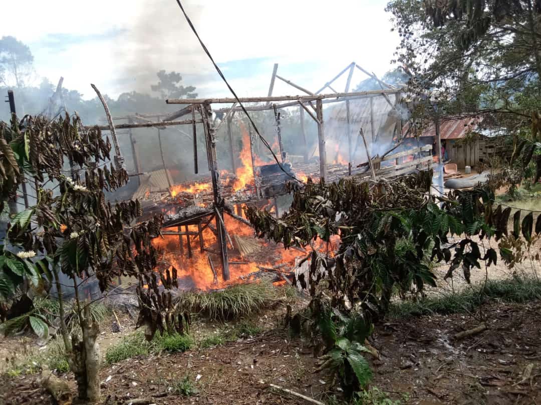 Ditinggal Pemilik Pergi Ke Kebun, Satu Rumah Panggung di Pekon Sukabumi Ludes Terbakar 