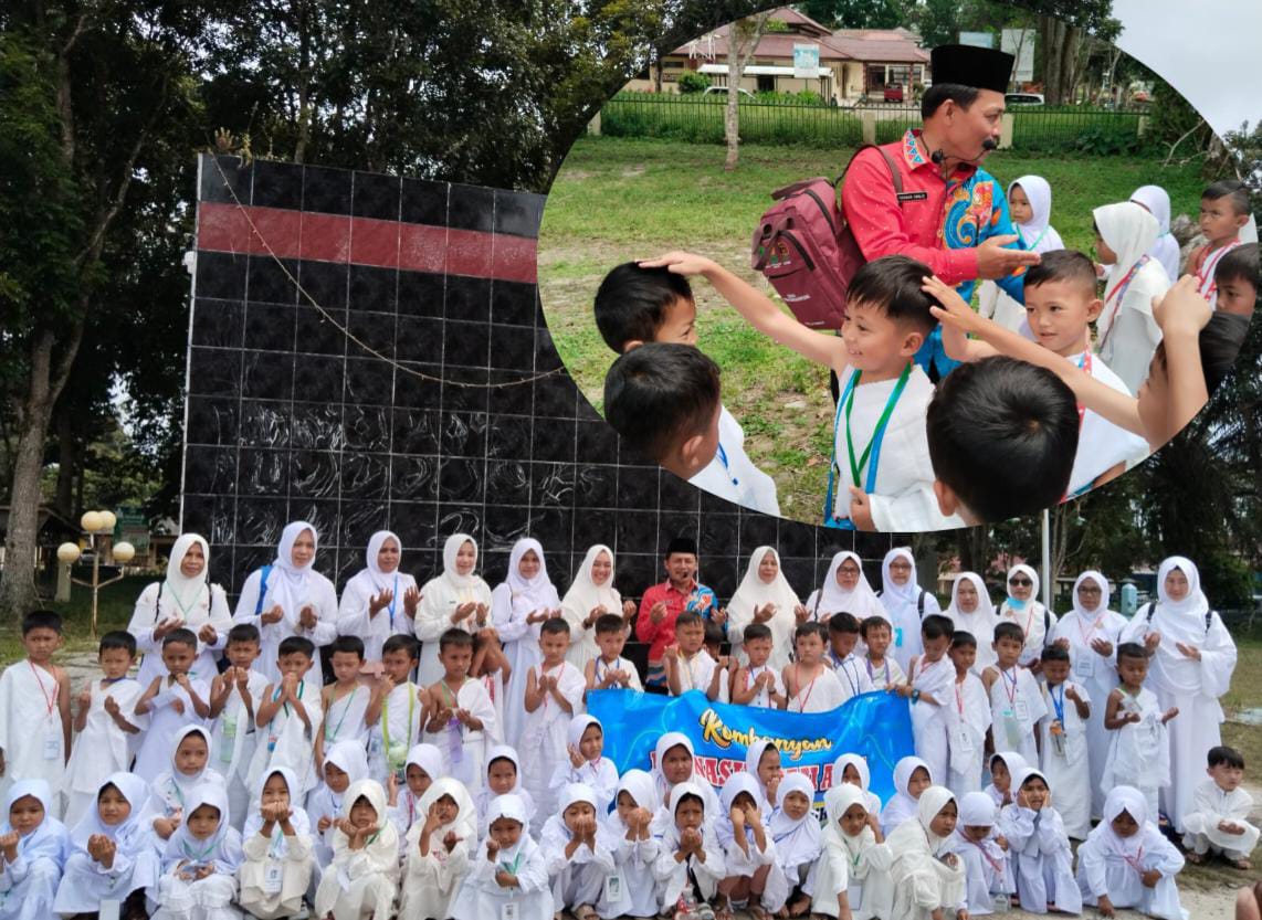 Puluhan Peserta Didik TK Negeri 2 Sukau Ikuti Simulasi Manasik Haji 
