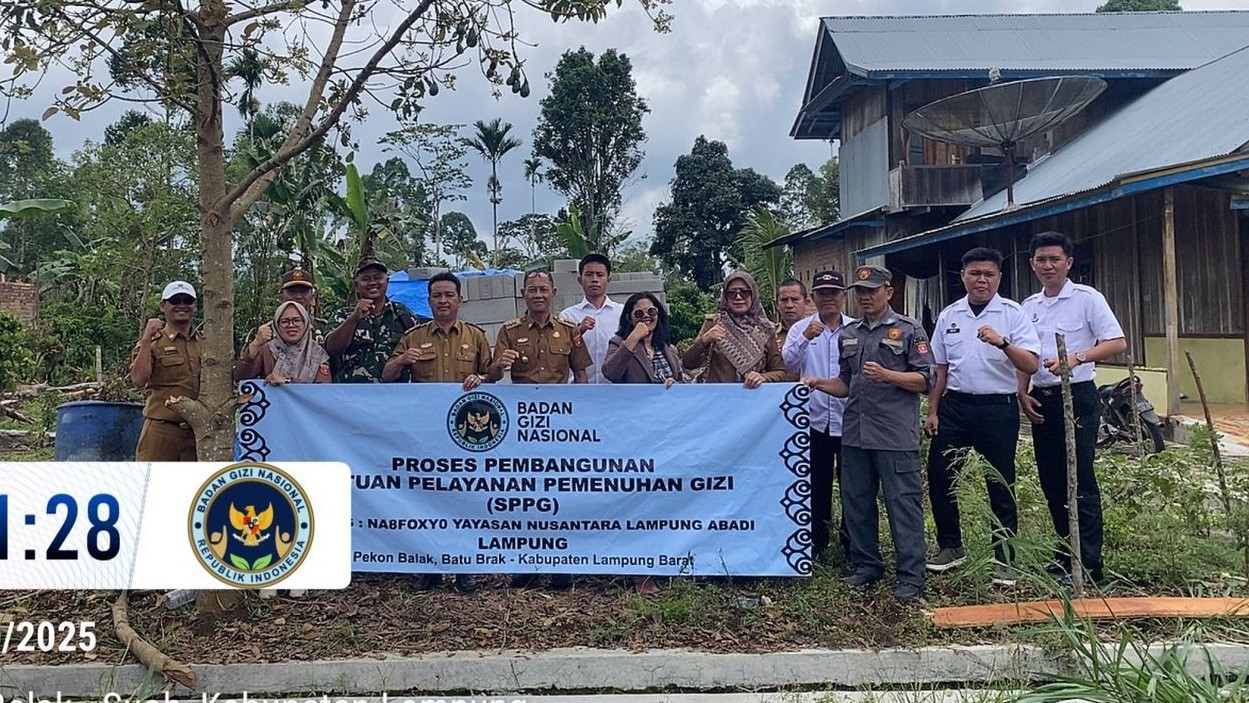 Gedung Gizi Batu Brak Mulai Dibangun, Camat Tekankan Kualitas dan Libatkan Warga  