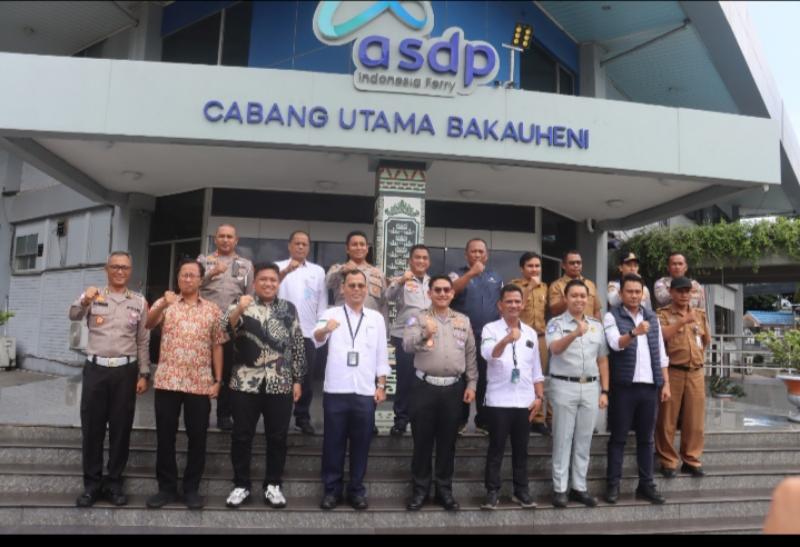 Korlantas Polri Lakukan Survei Persiapan Angkutan Natal dan Tahun Baru di Bakauheni