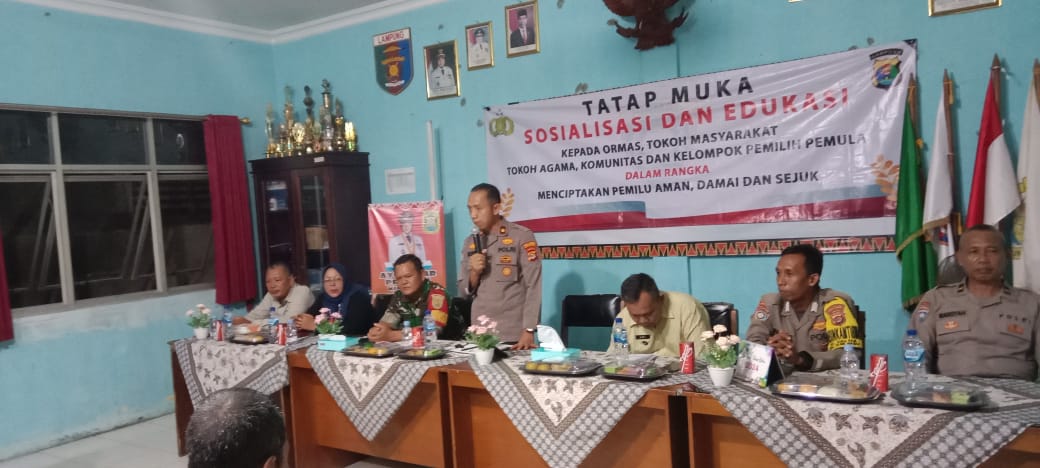 Ciptakan Pemilu Damai, Polisi di Bandar Lampung Gencar Tatap Muka dan Beri Edukasi ke Masyarakat