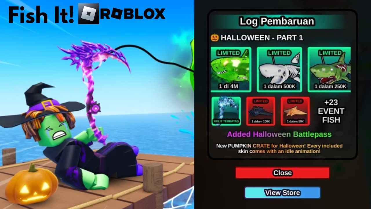 Roblox Fish It Hadirkan Update Halloween Seram dengan Ikan Langka dan Skin Eksklusif