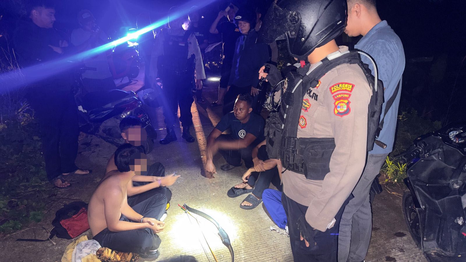Polisi Amankan 8 Remaja Diduga Hendak Tawuran di Bandar Lampung