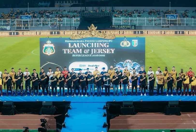 Launching Skuad dan Jersey Baru, Bhayangkara Lampung Pasang Target Tiga Besar