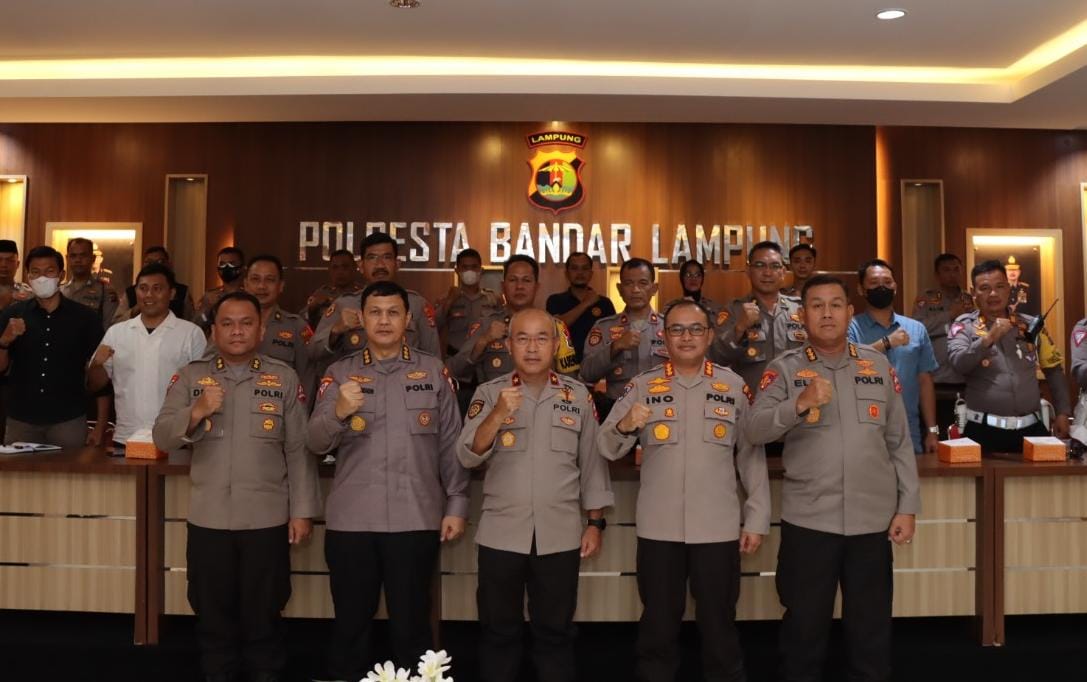 Polresta Bandar Lampung Terima Tim Supervisi Ops Lilin dari Mabes Polri