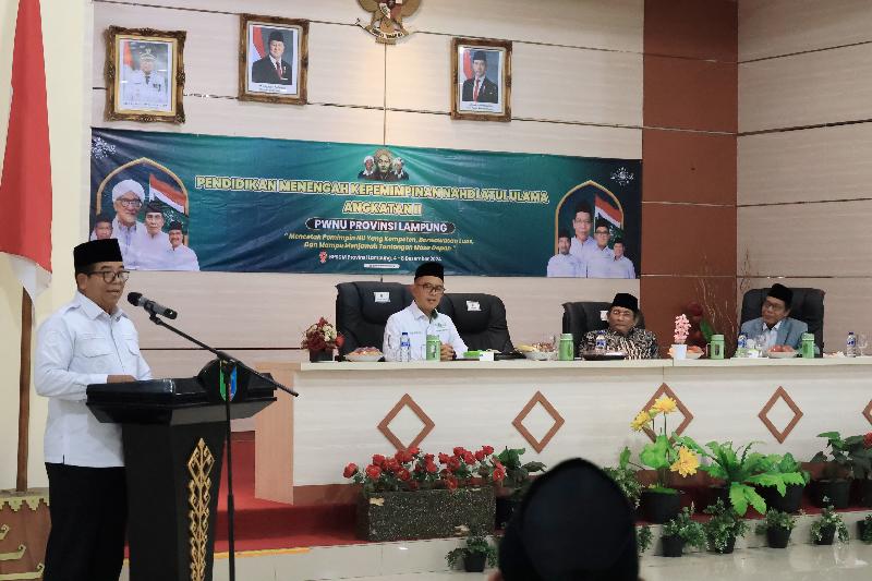 Pj Gubernur Lampung Hadiri Pendidikan Menengah Kepemimpinan NU Angkatan II