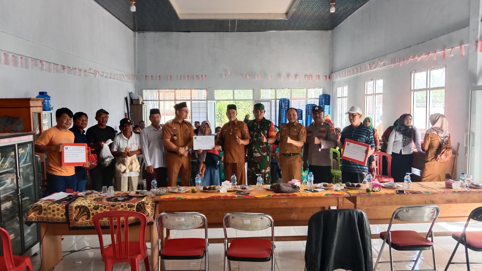 Pekon Sumber Alam Salurkan Program Ketahanan Pangan Triwulan Pertama