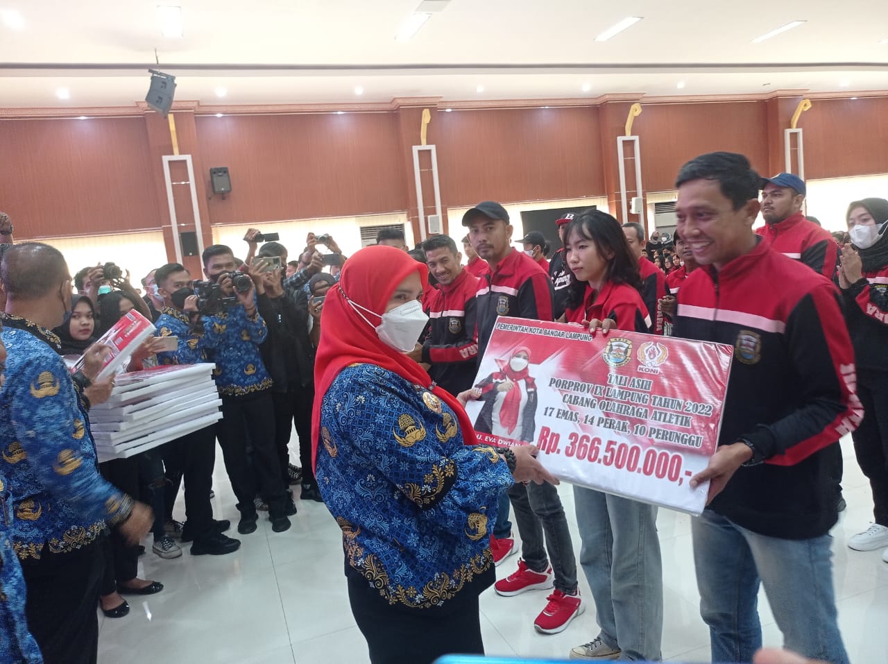 Pemkot Bandar Lampung Berikan Bonus Atlet Porprov Rp5,5 Miliar