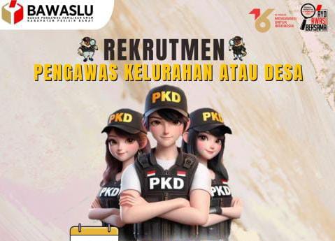 Bawaslu Pesisir Barat Buka Perekrutan PKD Pilkada 2024