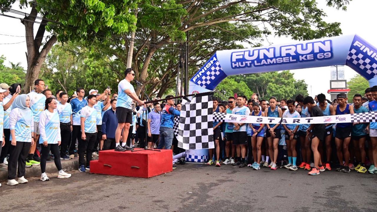 Euforia Fun Run Lamsel Fest 2025 Warnai Peringatan HUT ke-69 Lampung Selatan