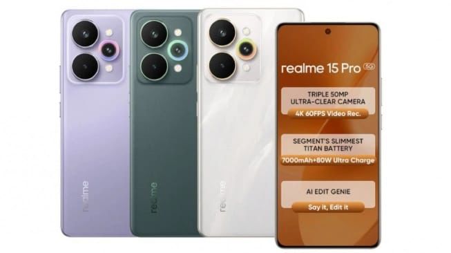 Realme 15 Pro Resmi Dirilis, AI Party Phone dengan Kamera 50 MP di Semua Lensa