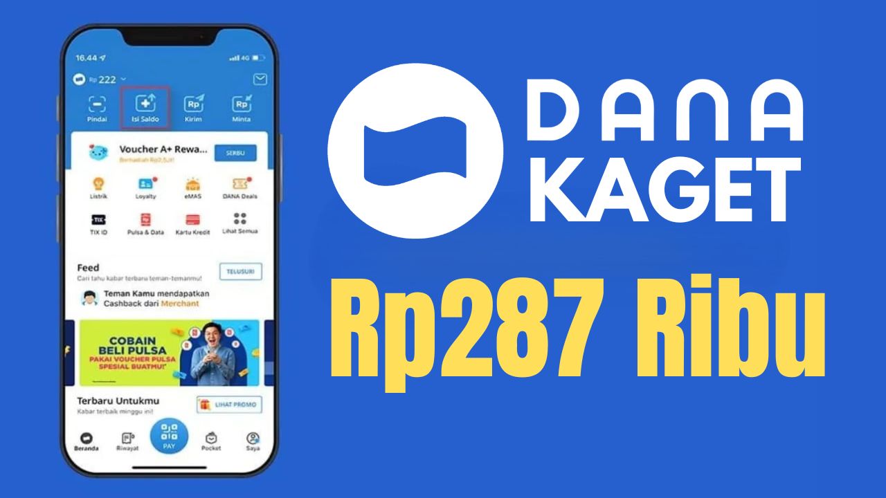 Kesempatan Dapat Saldo Gratis Rp287.000 dari Fitur DANA Kaget, Jangan Sampai Terlewat