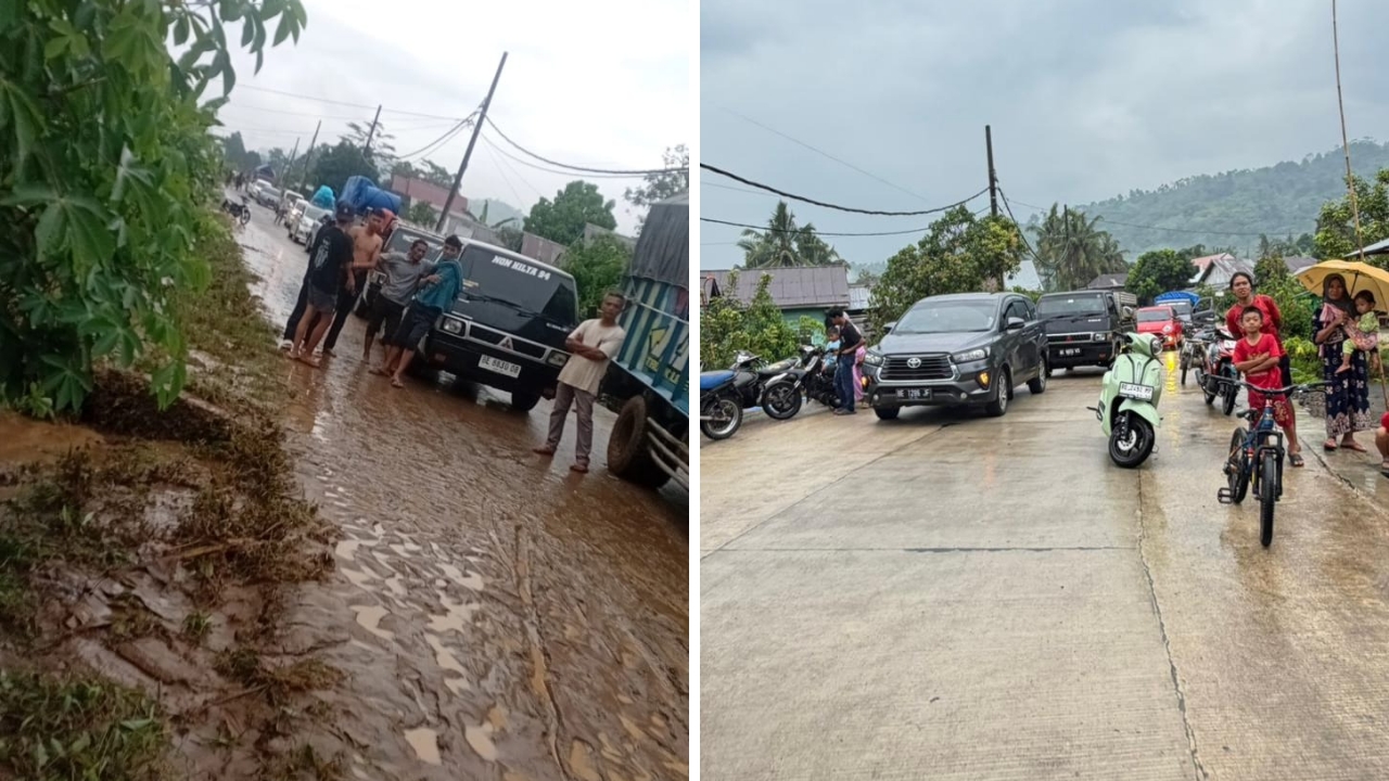 Banjir Rendam Dua Pekon di Kecamatan Bandar Negeri Suoh, 13 Rumah Terdampak