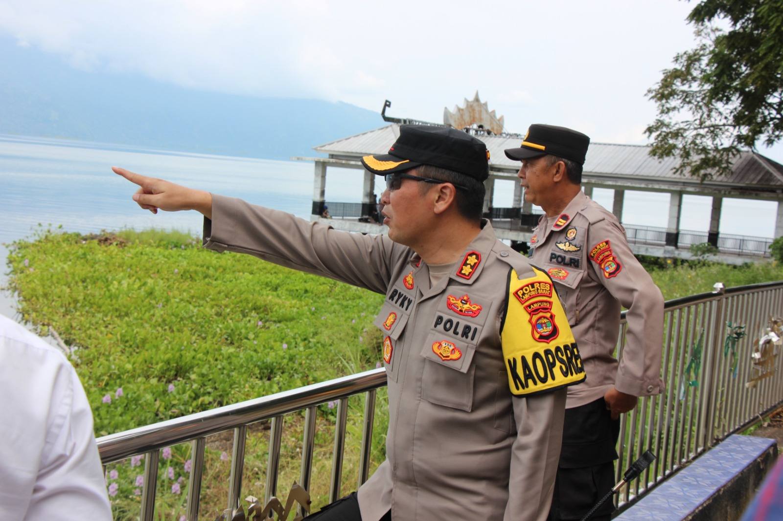 Sambut Tahun Baru, Kapolres Lampung Barat Pantau Kesiapan dan Keamanan Objek Wisata
