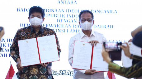 Ketua DPRD Lampung Matangkan IPWK Melalui MoU Bersama BPIP