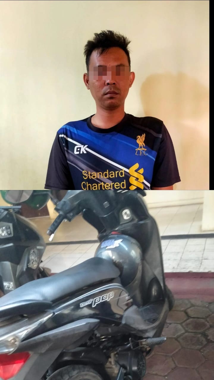 Buat Laporan Palsu Kehilang Motor, Driver Ojol di Bandar Lampung Diringkus Polisi